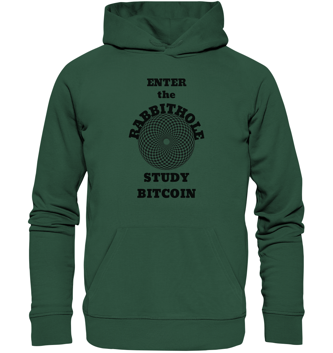 ENTER the RABBITHOLE - STUDY BITCOIN - Organic Basic Hoodie