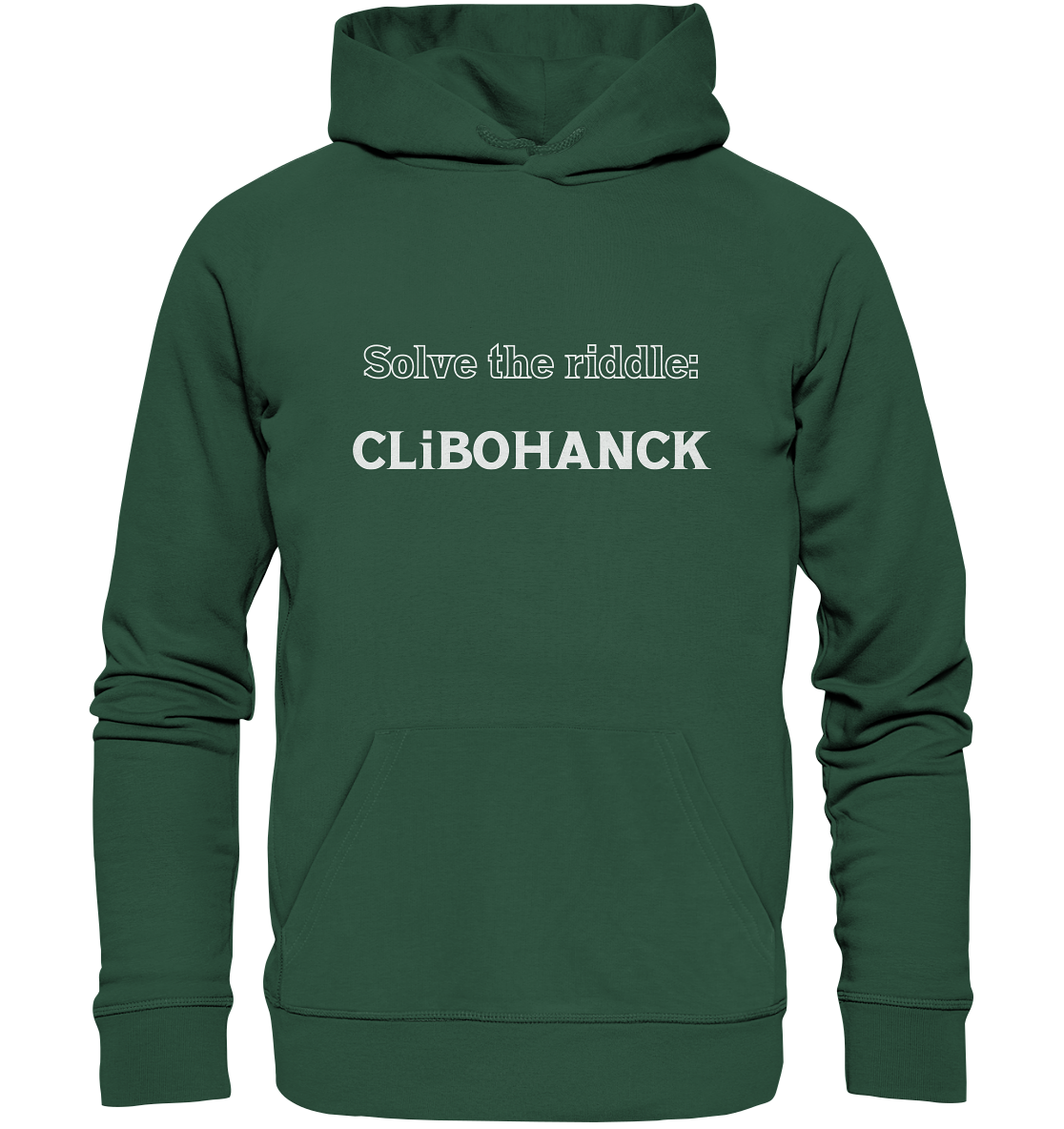 SOLVE THE RIDDLE - CLiBOHANCK - Organic Basic Hoodie