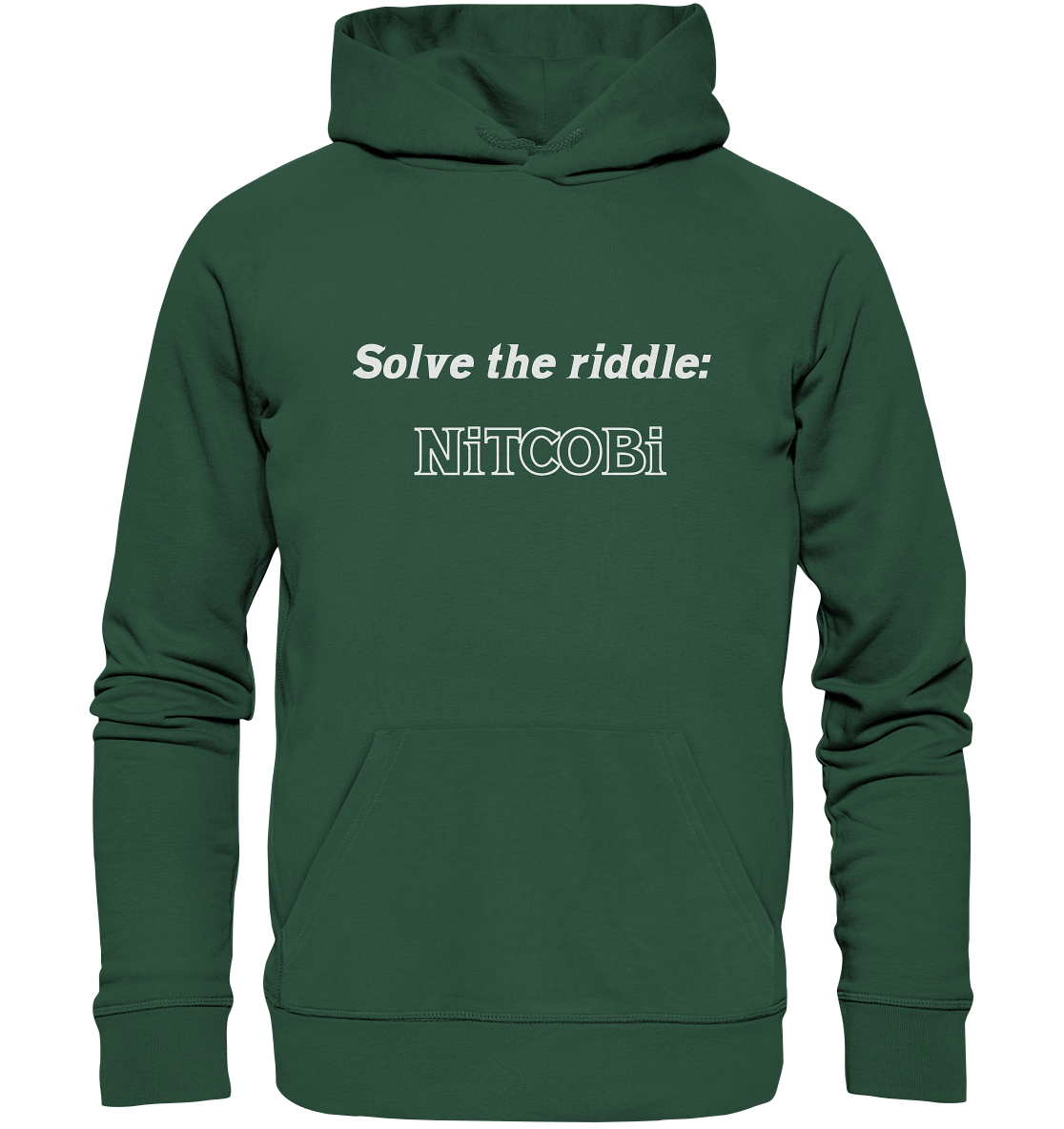 SOLVE THE RIDDLE - NiTCOBi - Organic Basic Hoodie