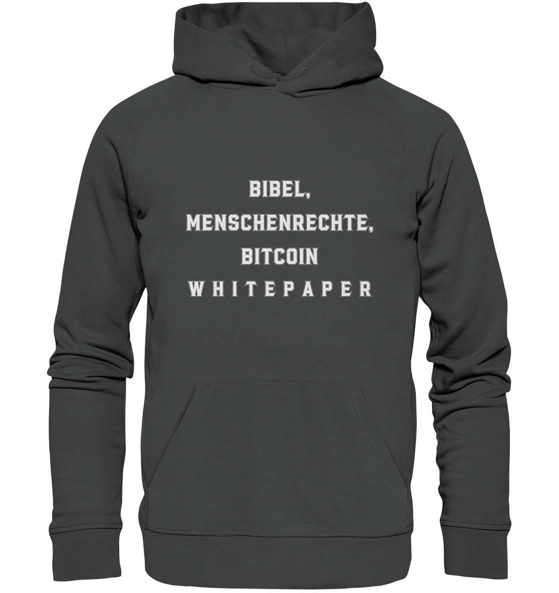 BIBEL, MENSCHENRECHTE, BITCOIN W H I T E P A P E R  - Organic Basic Hoodie