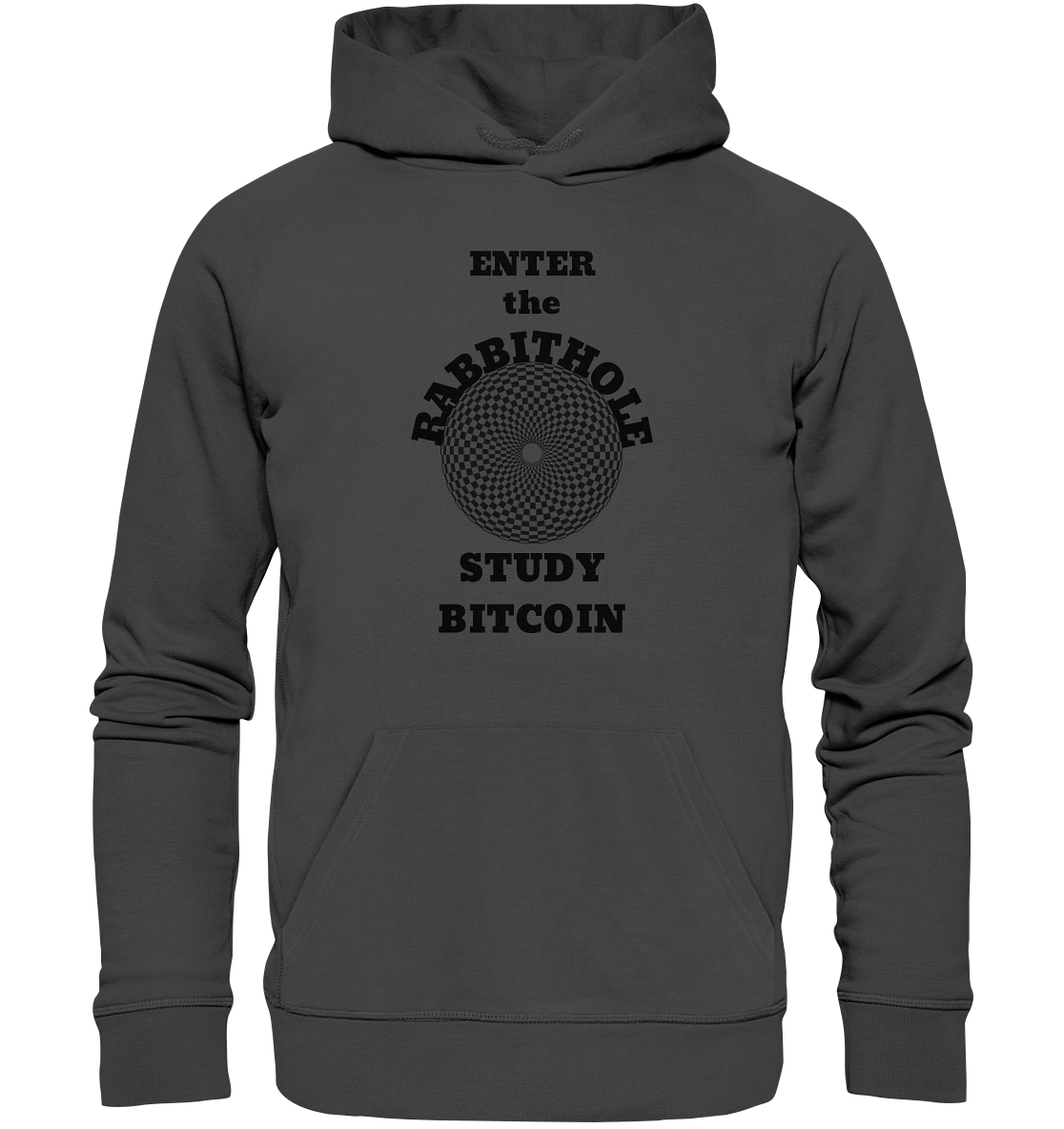 ENTER the RABBITHOLE - STUDY BITCOIN - Organic Basic Hoodie