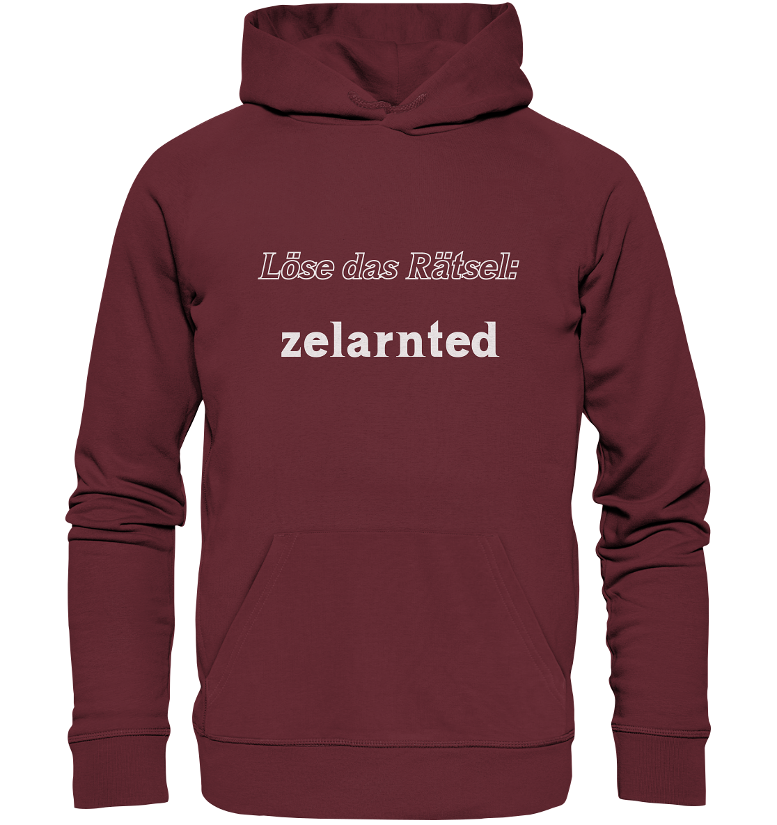 Löse das Rätsel - zelarnted - Organic Basic Hoodie