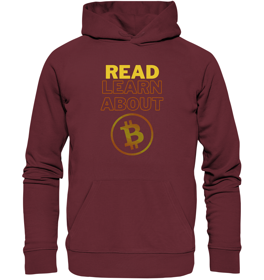 READ - LEARN ABOUT - BTC-Symbol - Organic Basic Hoodie