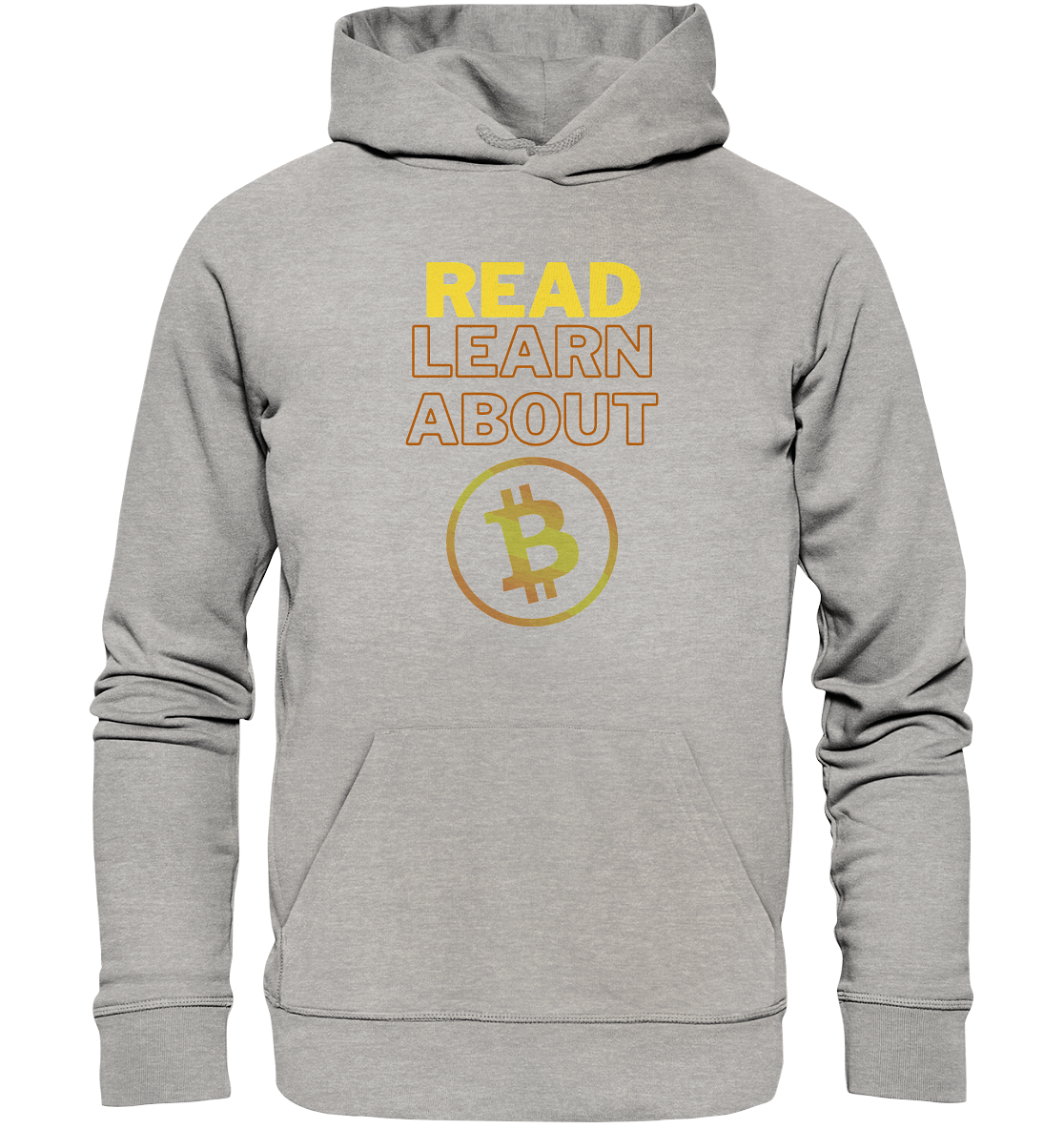 READ - LEARN ABOUT - BTC-Symbol - Organic Basic Hoodie