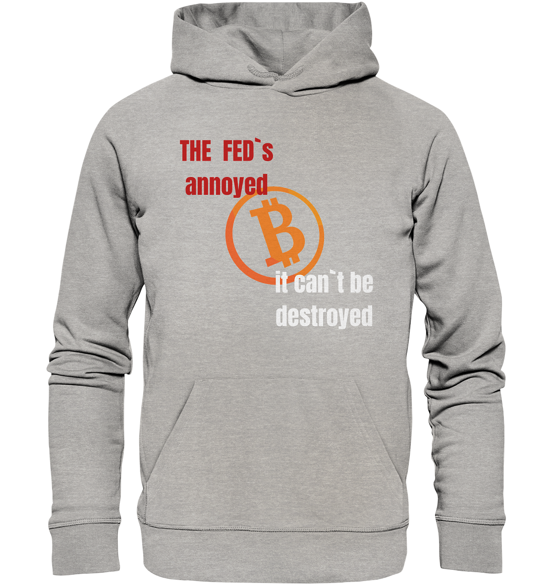 The FEDs annoyed... (gerade, versetzt) - Organic Basic Hoodie