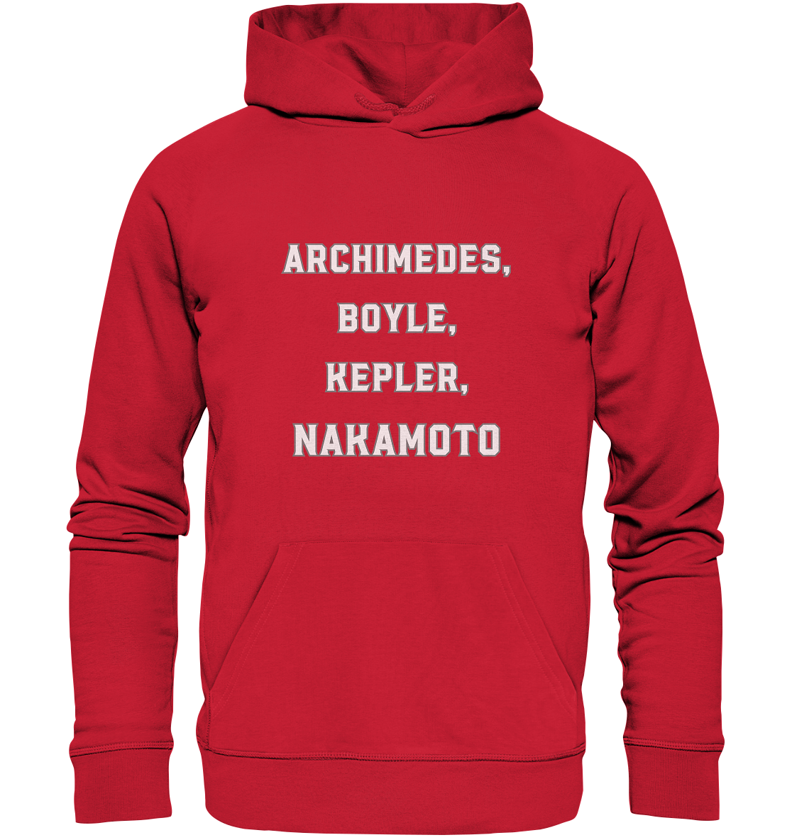 ARCHIMEDES, BOYLE, KEPLER, NAKAMOTO - Organic Basic Hoodie