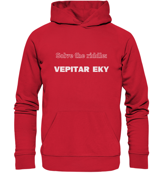 SOLVE THE RIDDLE - VEPITAR EKY - Organic Basic Hoodie