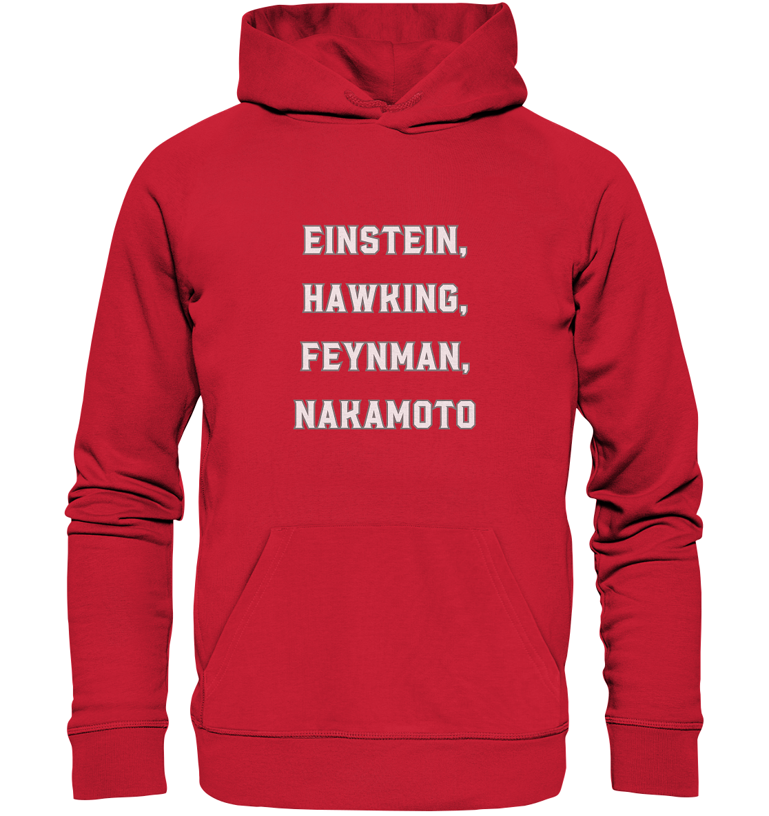 EINSTEIN, HAWKING, FEYNMAN, NAKAMOTO - Organic Basic Hoodie