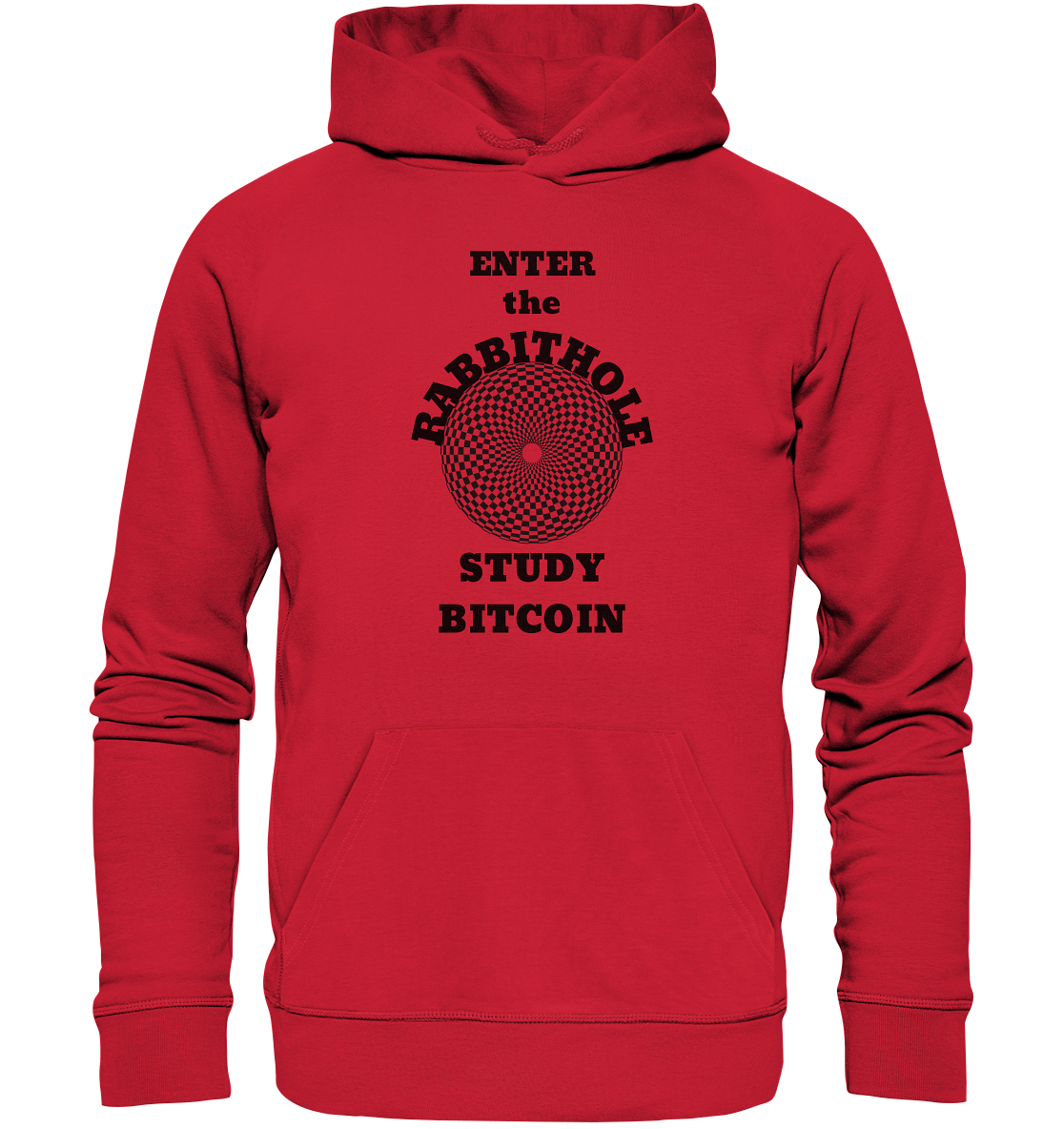 ENTER the RABBITHOLE - STUDY BITCOIN - Organic Basic Hoodie