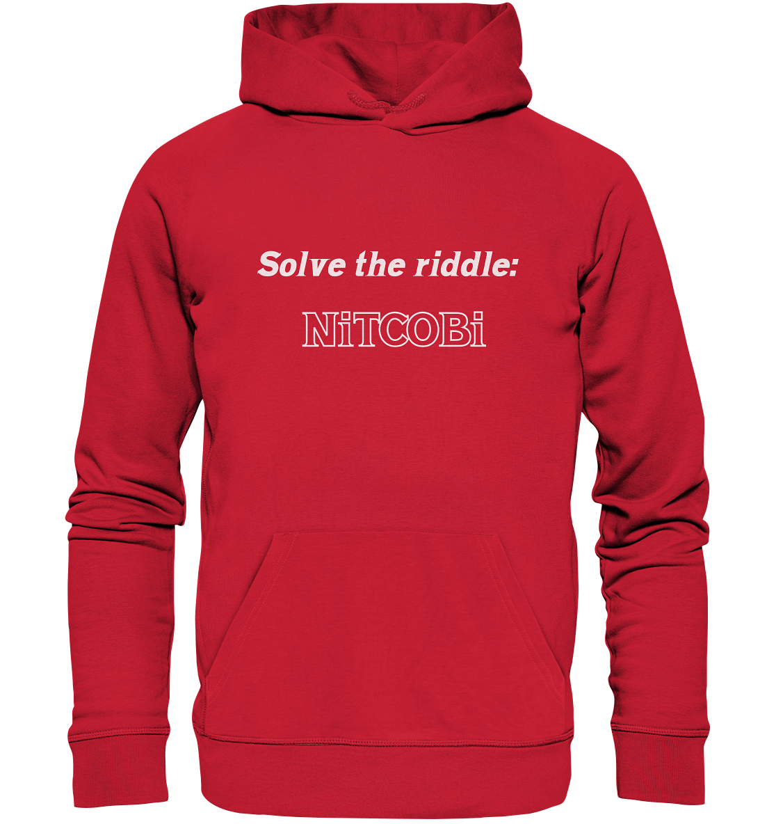 SOLVE THE RIDDLE - NiTCOBi - Organic Basic Hoodie