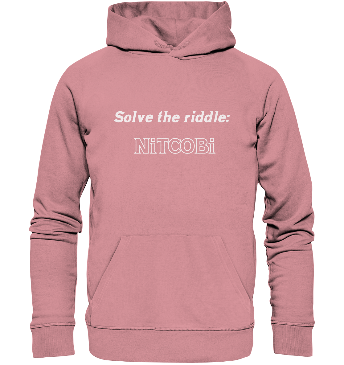 SOLVE THE RIDDLE - NiTCOBi - Organic Basic Hoodie