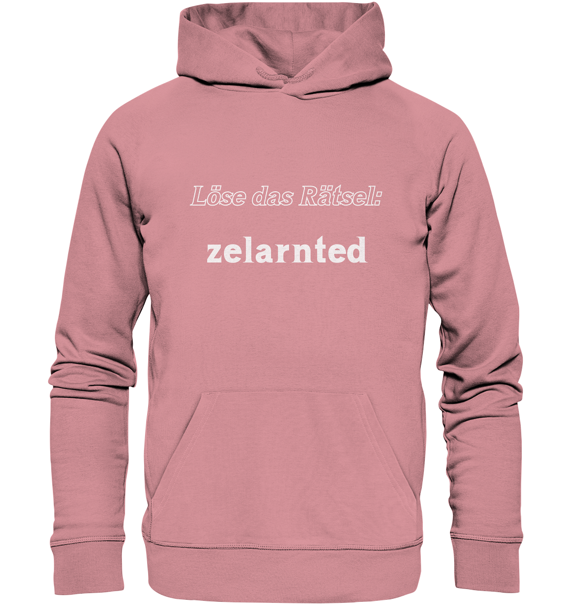 Löse das Rätsel - zelarnted - Organic Basic Hoodie