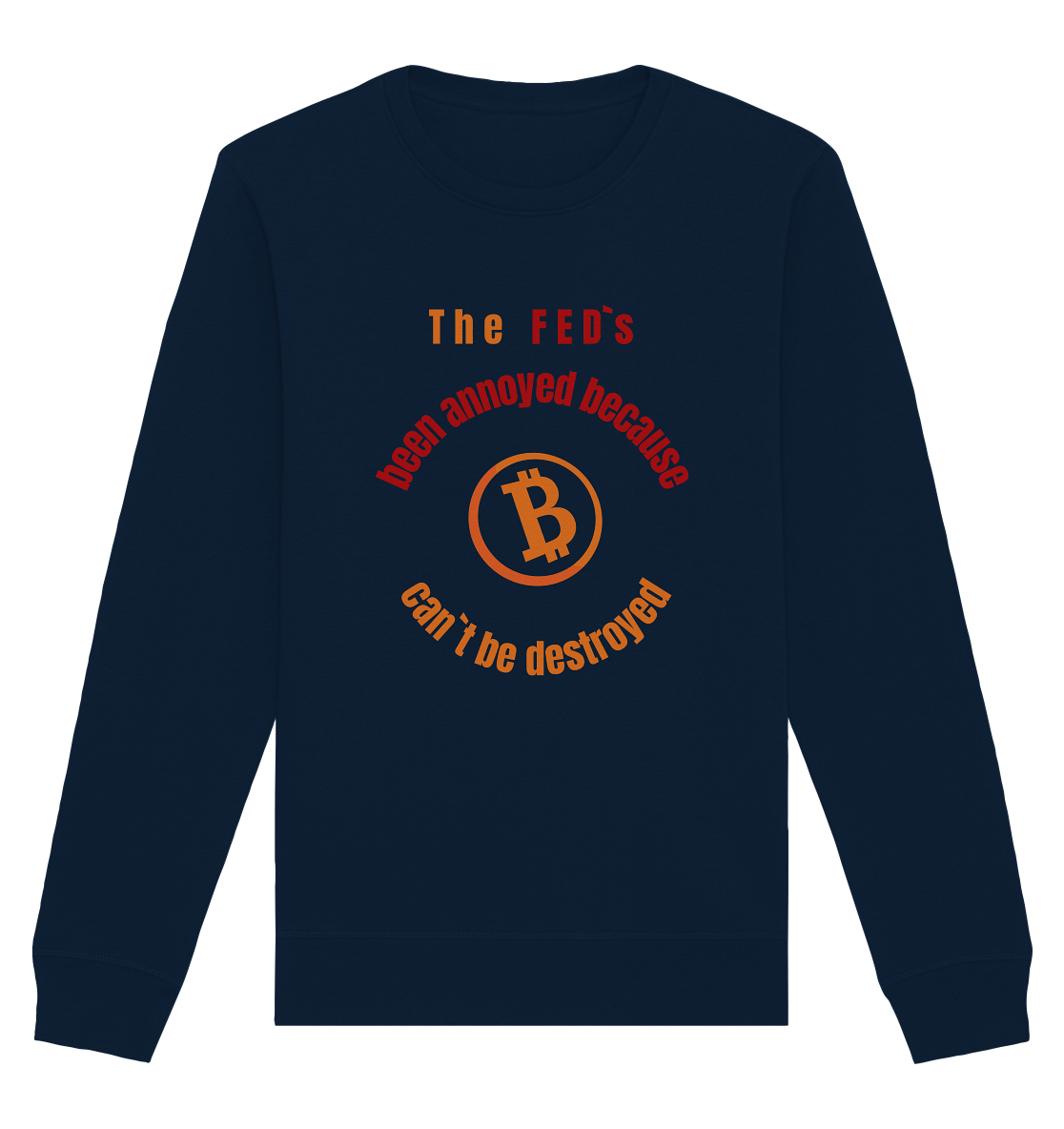 The FEDs been annoyed, BTC cant be destroyed - Organic Basic Unisex Sweatshirt