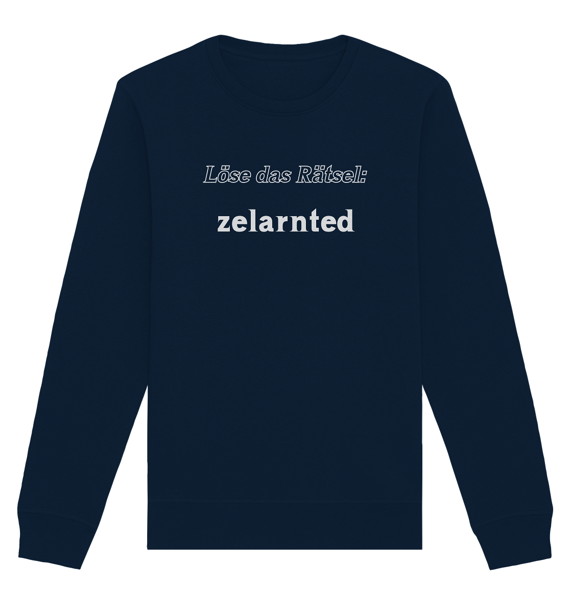 Löse das Rätsel - zelarnted - Organic Basic Unisex Sweatshirt