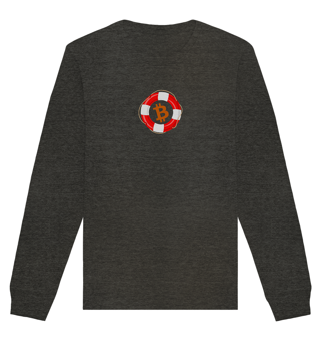 Minimalistisch Rettungsring Bitcoin - Organic Basic Unisex Sweatshirt