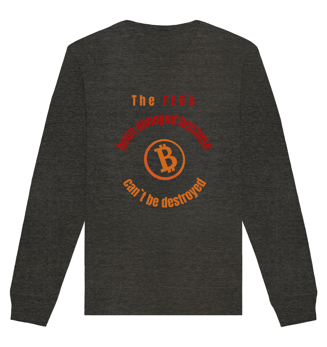 The FEDs been annoyed, BTC cant be destroyed - Organic Basic Unisex Sweatshirt