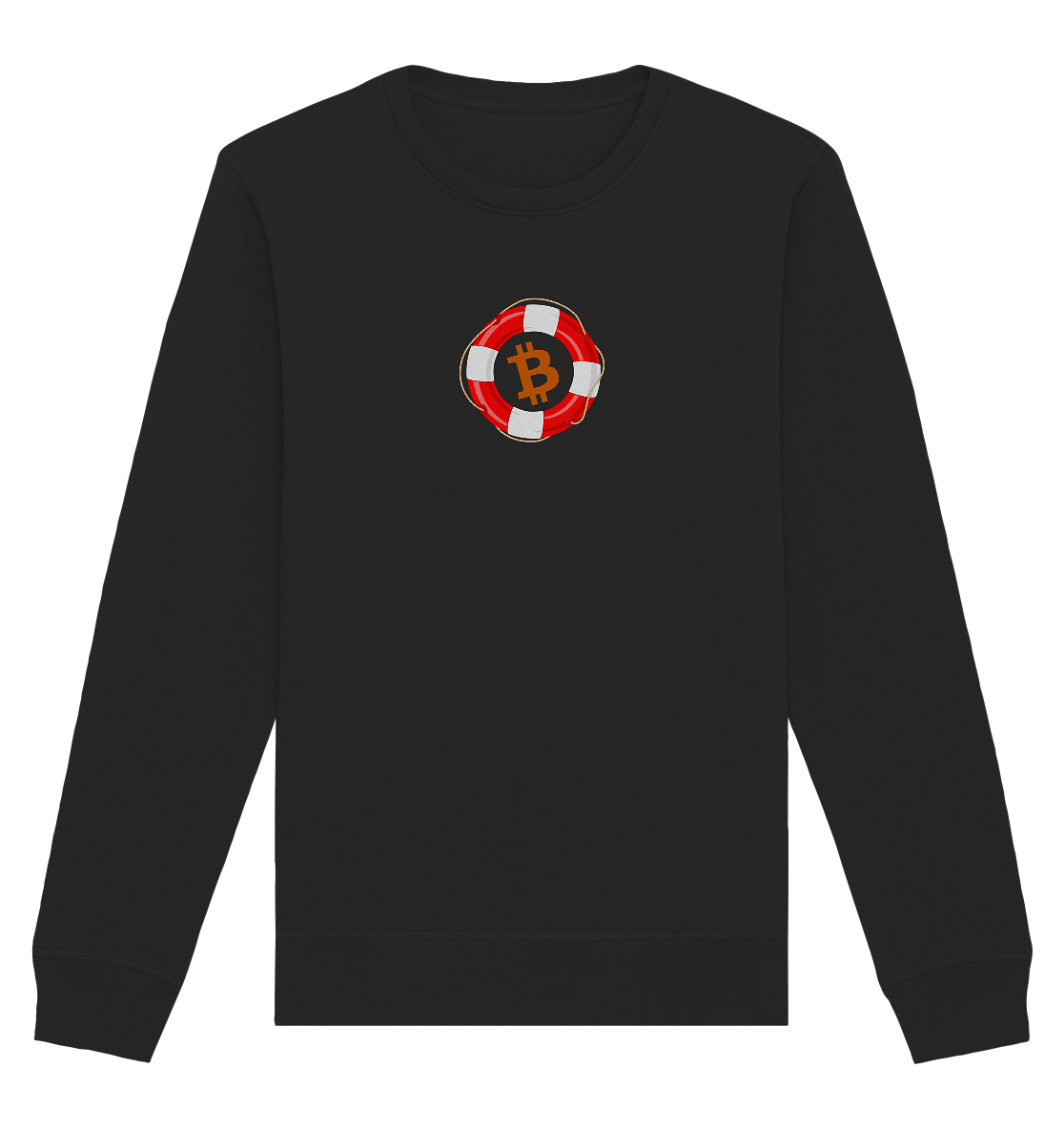 Minimalistisch Rettungsring Bitcoin - Organic Basic Unisex Sweatshirt