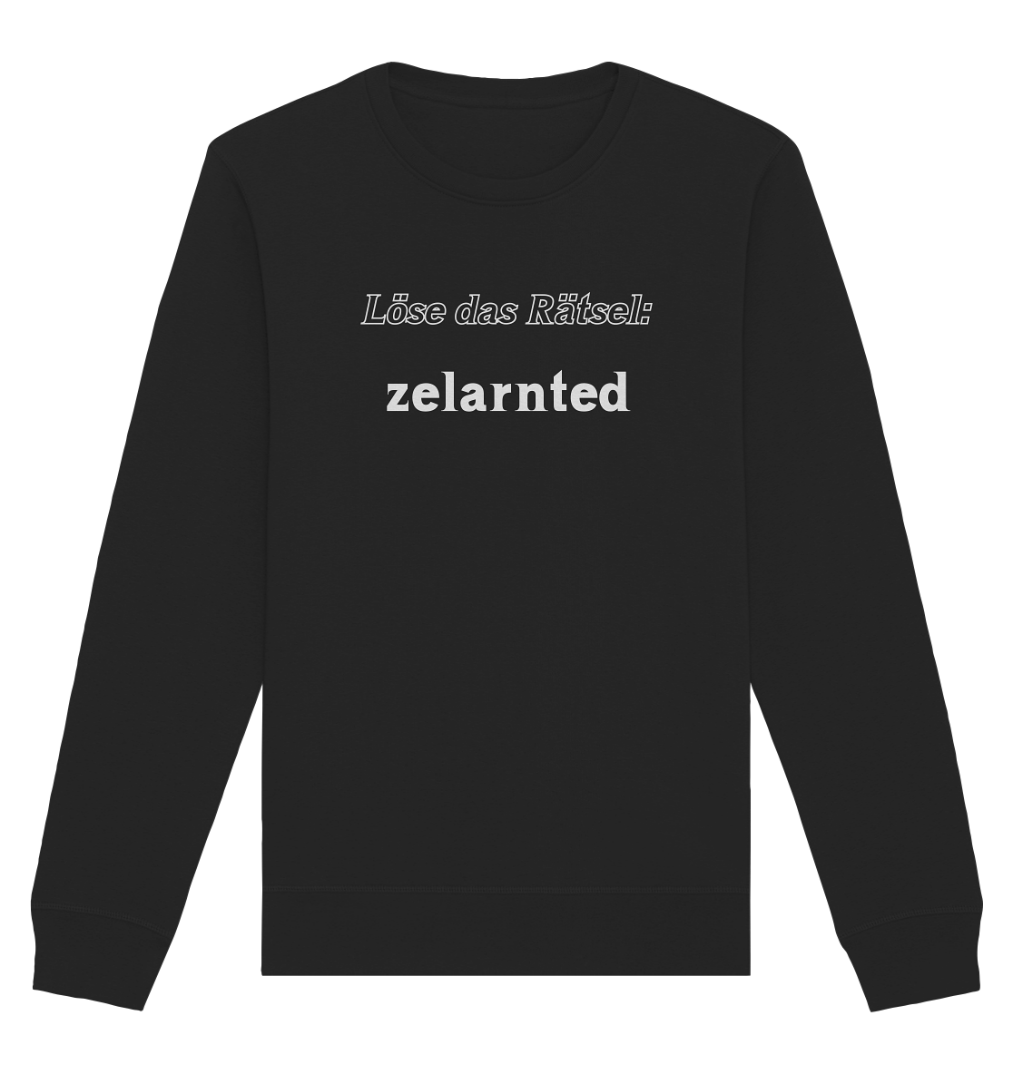 Löse das Rätsel - zelarnted - Organic Basic Unisex Sweatshirt