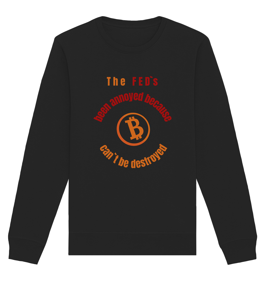 The FEDs been annoyed, BTC cant be destroyed - Organic Basic Unisex Sweatshirt