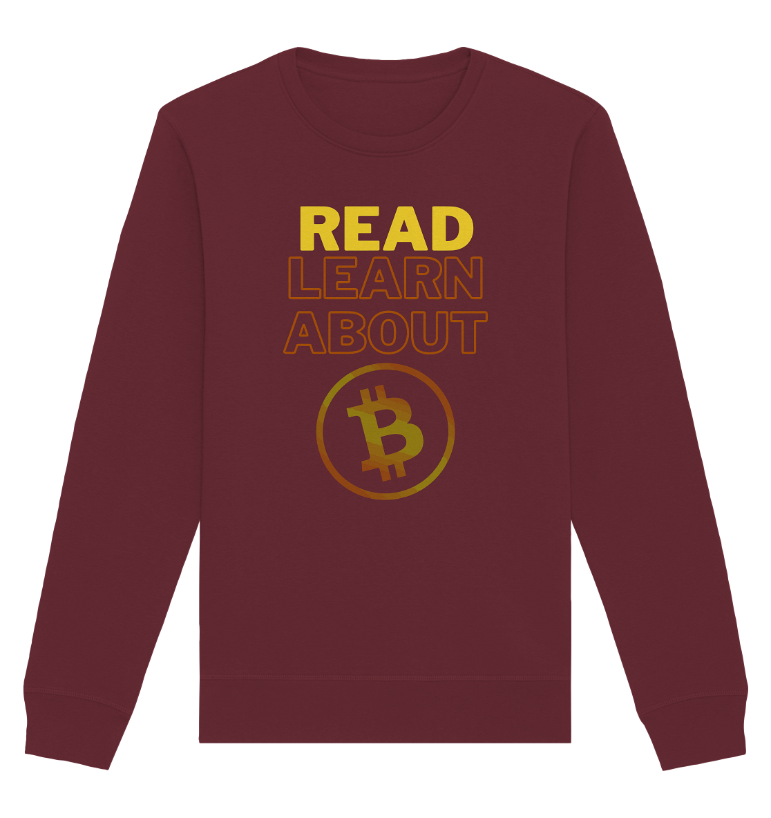 READ - LEARN ABOUT - BTC-Symbol - Organic Basic Unisex Sweatshirt