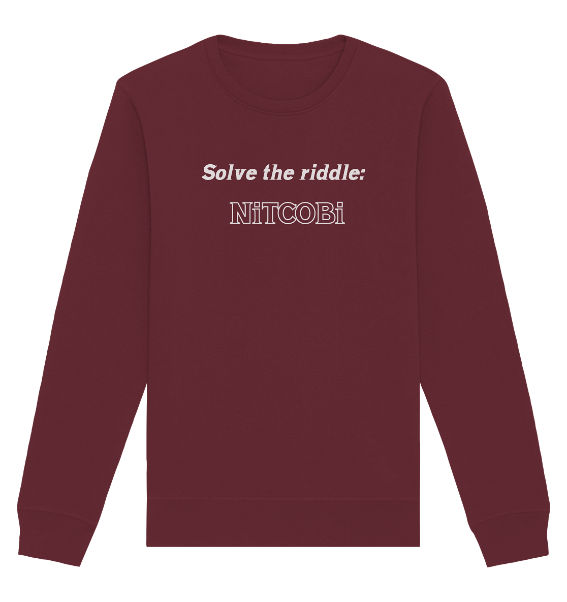 SOLVE THE RIDDLE - NiTCOBi - Organic Basic Unisex Sweatshirt