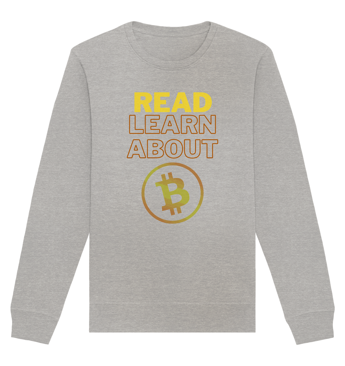 READ - LEARN ABOUT - BTC-Symbol - Organic Basic Unisex Sweatshirt