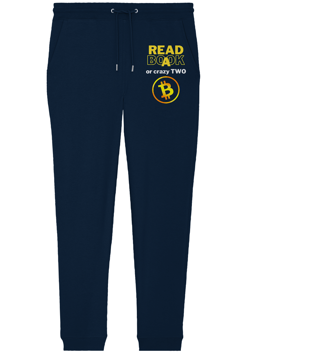 READ A BOOK or CRAZY TWO - Variante "Book" im Hintergrund - Organic Jogger Pants