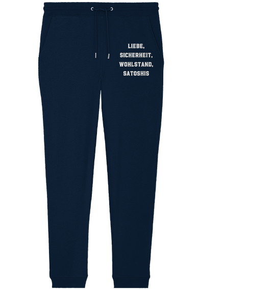 LIEBE, SICHERHEIT, WOHLSTAND, SATOSHIS - Organic Jogger Pants