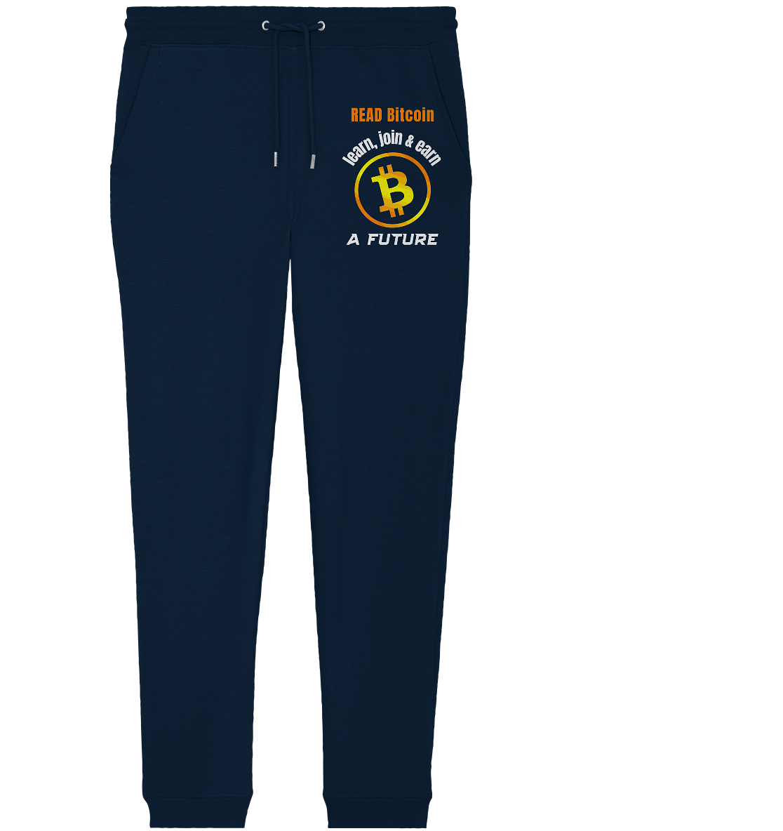 READ BITCOIN learn, join & earn A FUTURE - Var. Ladies collection  - Organic Jogger Pants