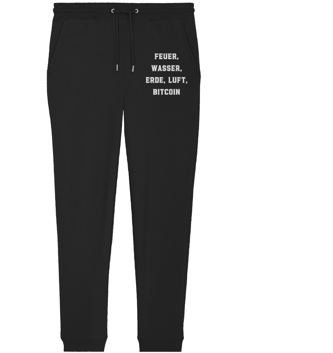 FEUER, WASSER, ERDE, LUFT, BITCOIN - Organic Jogger Pants