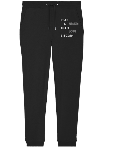 READ & LEARN THAN JOIN BITCOIN - Ladies Collection - Organic Jogger Pants