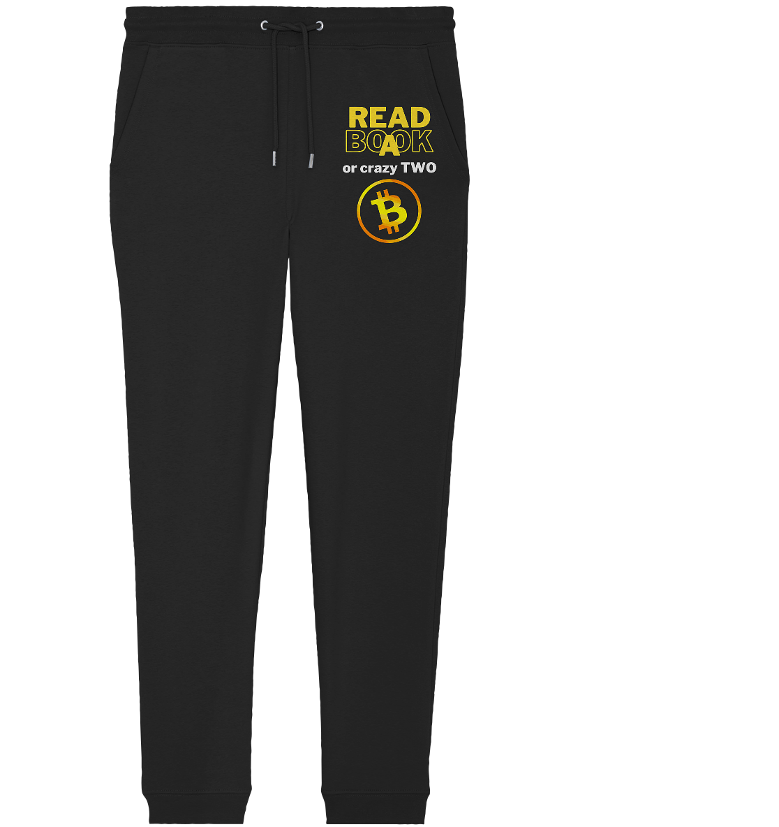 READ A BOOK or CRAZY TWO - Variante "Book" im Hintergrund - Organic Jogger Pants