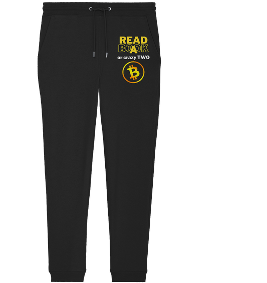 READ A BOOK or CRAZY TWO - Variante "Book" im Hintergrund - Organic Jogger Pants