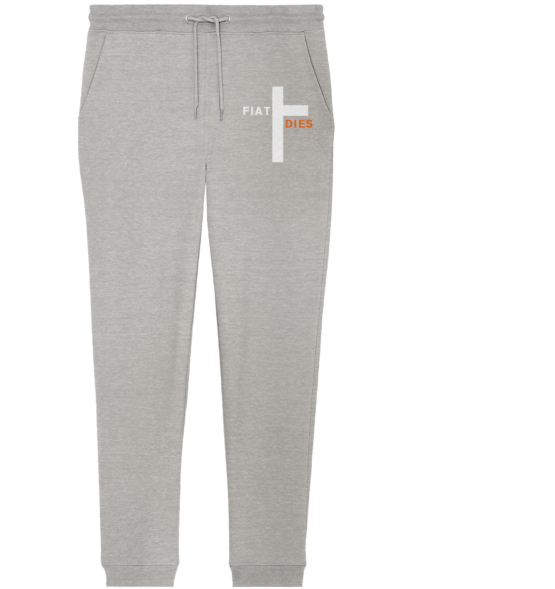 FIAT DIES  (Version: "FIAT" in weiss, "DIES" in orange) - Organic Jogger Pants