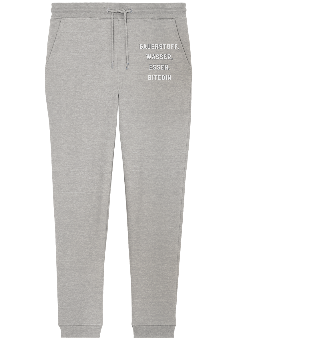 SAUERSTOFF, WASSER, ESSEN, BITCOIN- Ladies Collection   - Organic Jogger Pants