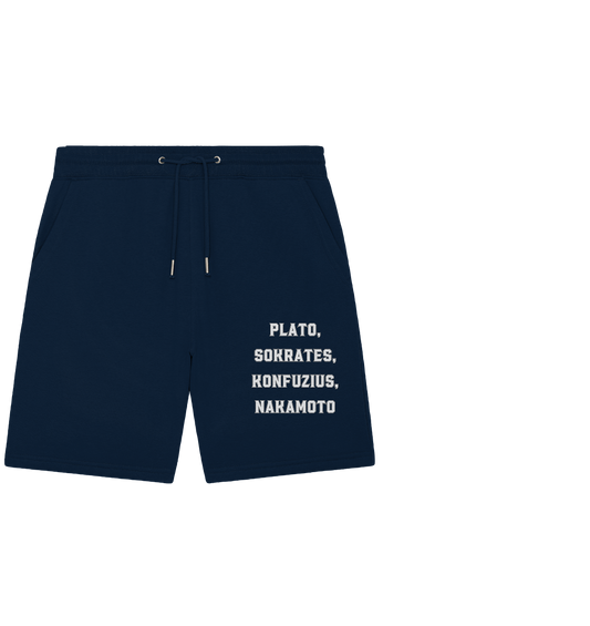 PLATO, SOKRATES, KONFUZIUS, NAKAMOTO - Ladies Collection - Organic Jogger Shorts