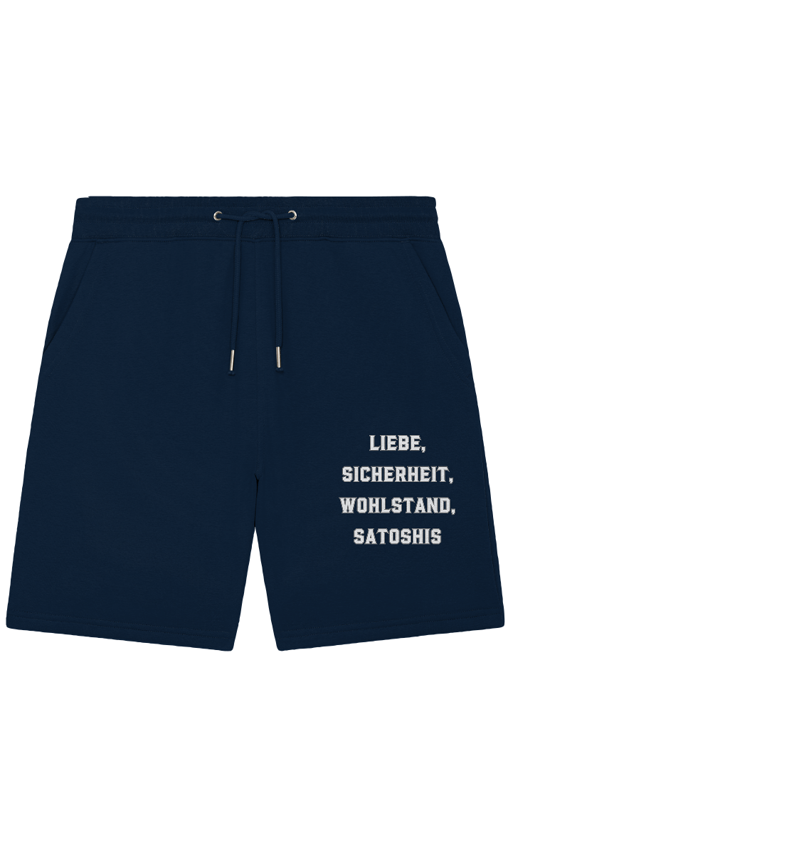 LIEBE, SICHERHEIT, WOHLSTAND, SATOSHIS - Ladies Collection  - Organic Jogger Shorts