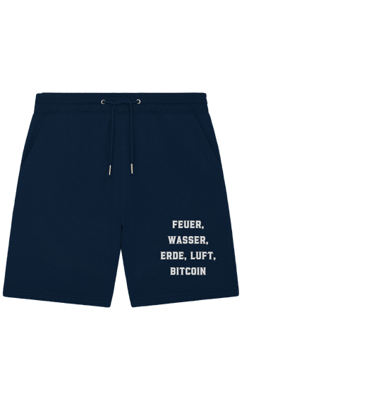 FEUER, WASSER, ERDE, LUFT, BITCOIN - Organic Jogger Shorts