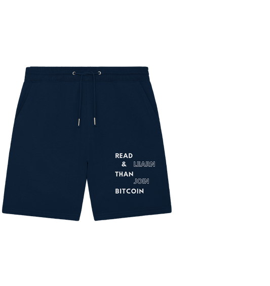 READ & LEARN, THAN JOIN BITCOIN - Organic Jogger Shorts