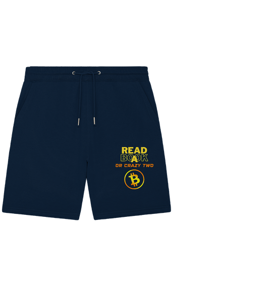 READ A BOOK OR CRAZY TWO - Ladies Collection - Organic Jogger Shorts