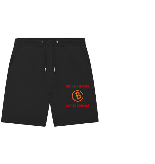 The FEDs annoyed, BTC cant be destroyed (Schrift gerade) - Organic Jogger Shorts