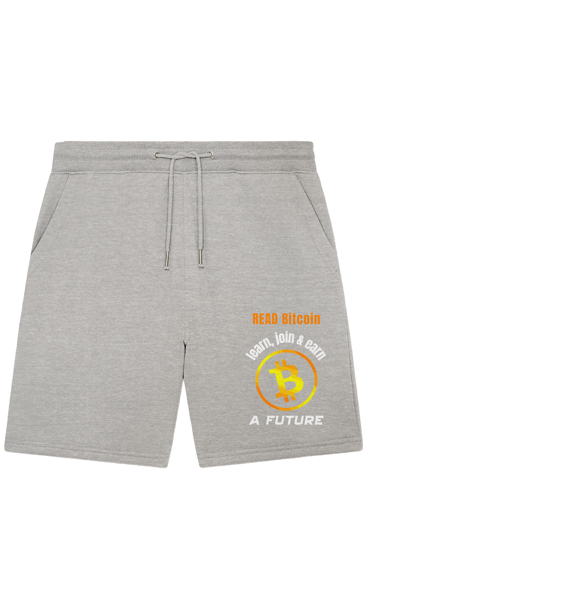 READ BITCOIN, learn & earn A FUTURE - Organic Jogger Shorts