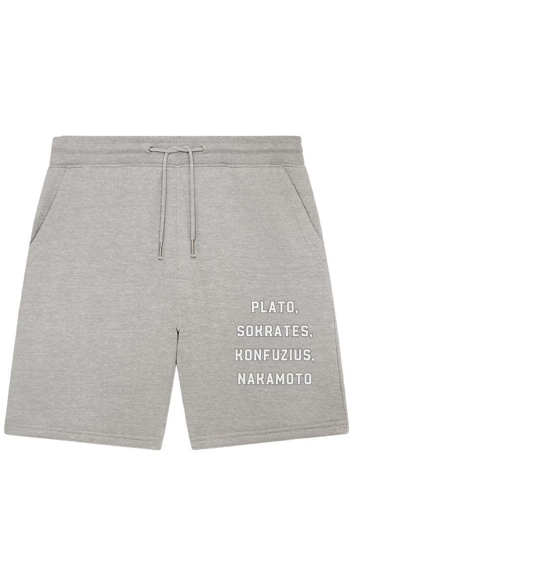 PLATO, SOKRATES, KONFUZIUS, NAKAMOTO - Ladies Collection - Organic Jogger Shorts