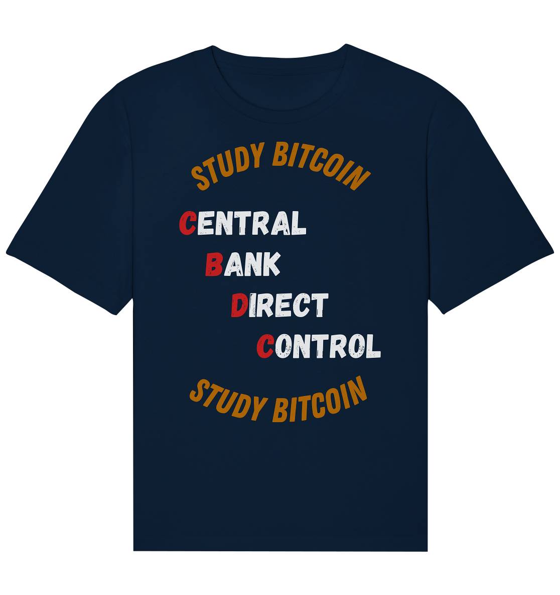 CENTRAL BANK DIRECT CONTROL - STUDY BITCOIN   - Organic Relaxed Shirt