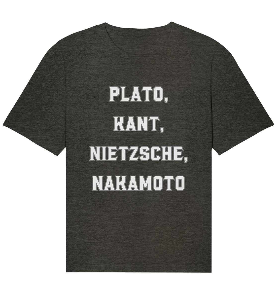 PLATO, KANT, NIETZSCHE, NAKANOTO - Organic Relaxed Shirt