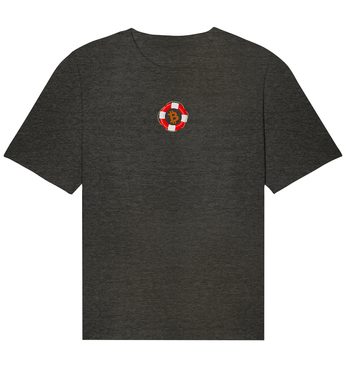 Minimalistisch Rettungsring Bitcoin - Organic Relaxed Shirt