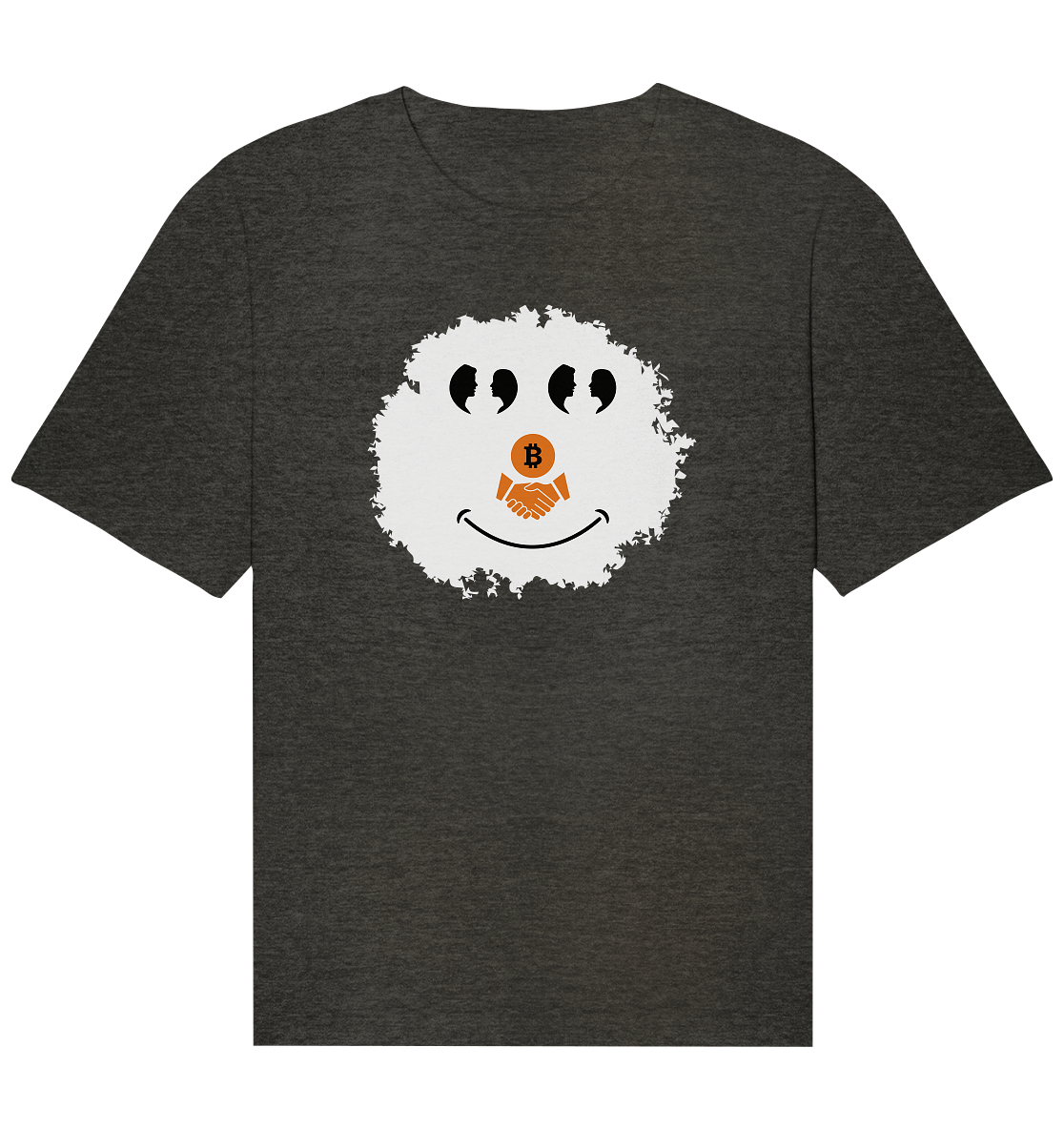 BITCOIN Augen Gespräch handshake SMILEY - Organic Relaxed Shirt