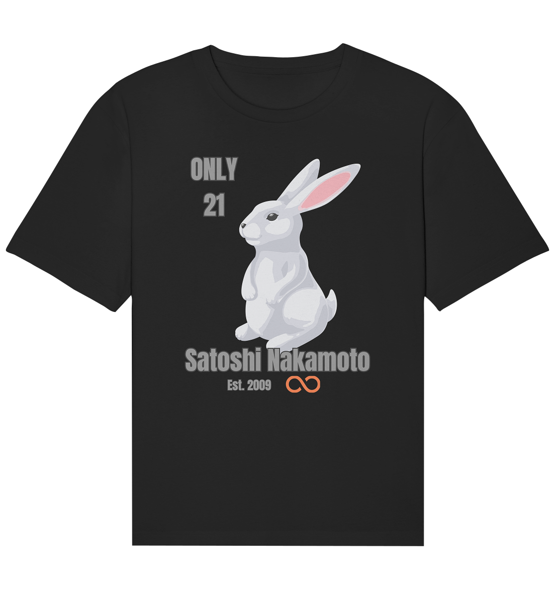 SATOSHI NAKAMOTO Est. 2009 (unendlich) - ONLY 21  - Organic Relaxed Shirt