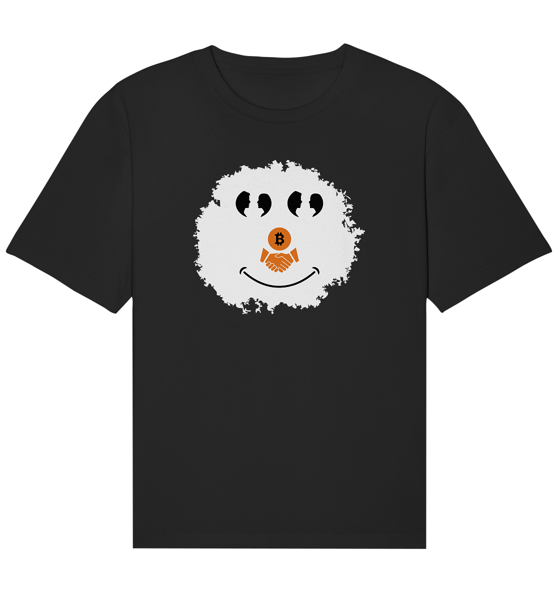 BITCOIN Augen Gespräch handshake SMILEY - Organic Relaxed Shirt