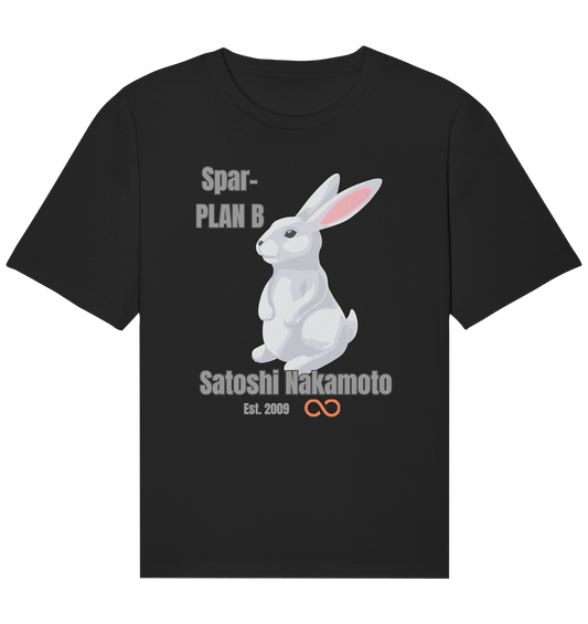 Spar-PLAN B SATOSHI NAKAMOTO Est. 2009 (unendlich) - Organic Relaxed Shirt